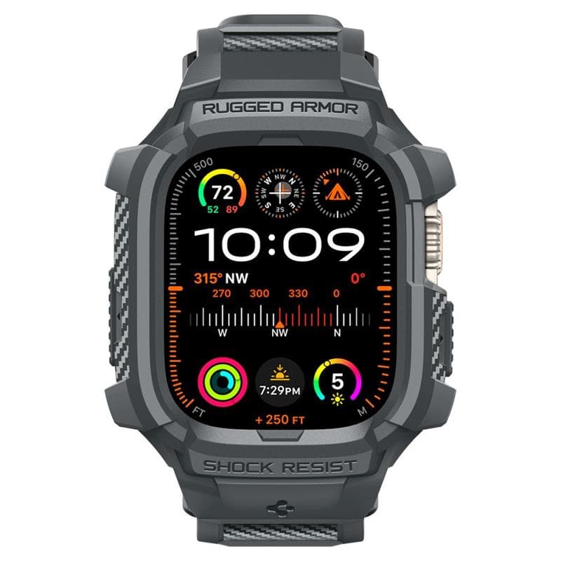 Spigen Rugged Armor Pro - Strap with case for Apple Watch Ultra 49 mm (Dark Grey) 2