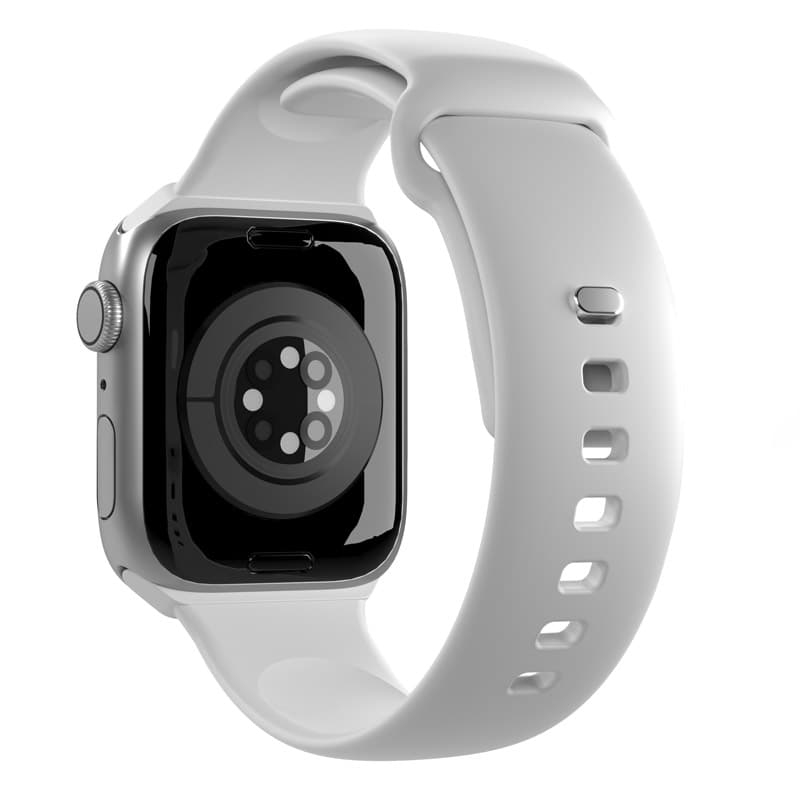 PURO ICON - Elastic strap for Apple Watch 44/45/46/49 mm (S/M & M/L) (White) 2