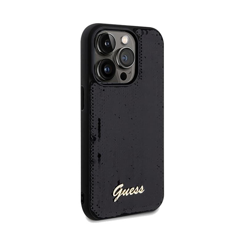 Guess Sequin Script Metal - iPhone 14 Pro Max Case (black) 4