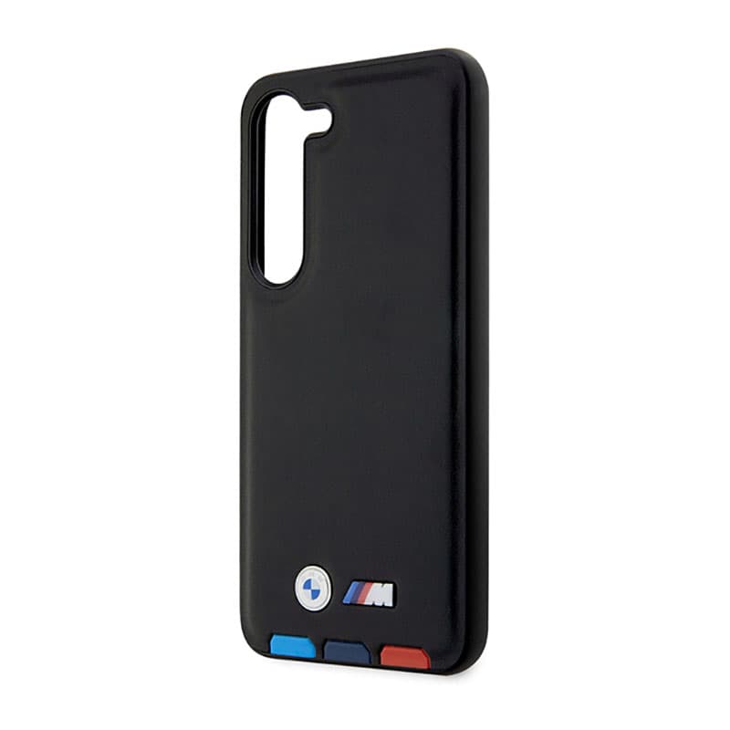 BMW Leather Hot Stamp Tricolor - Case for Samsung Galaxy S23+ (Black) 6