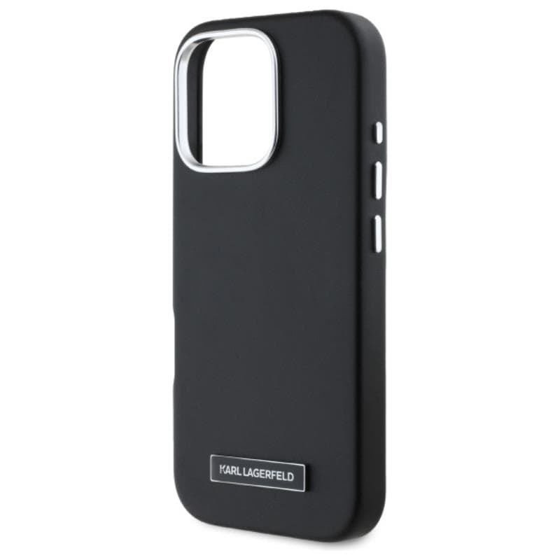 Karl Lagerfeld FW Metal Plate MagSafe - Case for iPhone 16 Pro (black) 6