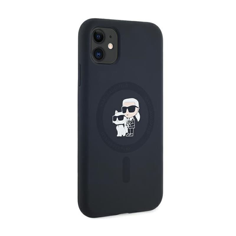 Karl Lagerfeld Silicone Karl & Choupette MagSafe - Case for iPhone 11 (Black) 4