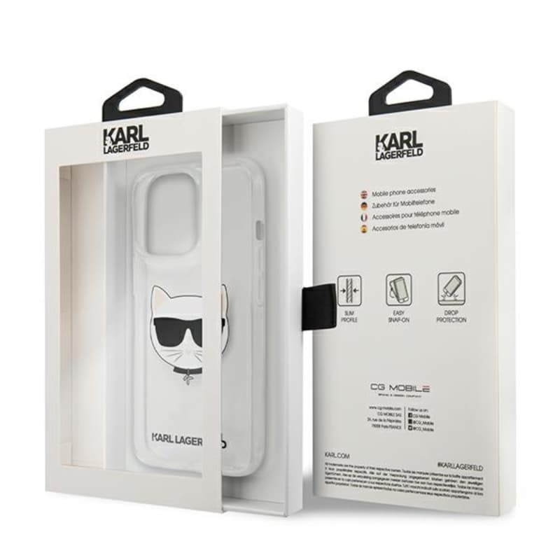 Karl Lagerfeld Choupette Head - Case for iPhone 13 Pro Max (Transparent) 8