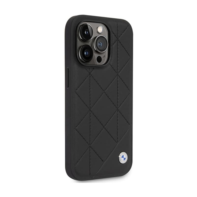 BMW Leather Quilted - Case for iPhone 14 Pro (black) 4