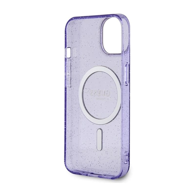 Guess Glitter Gold MagSafe - Case for iPhone 14 (Purple) 7