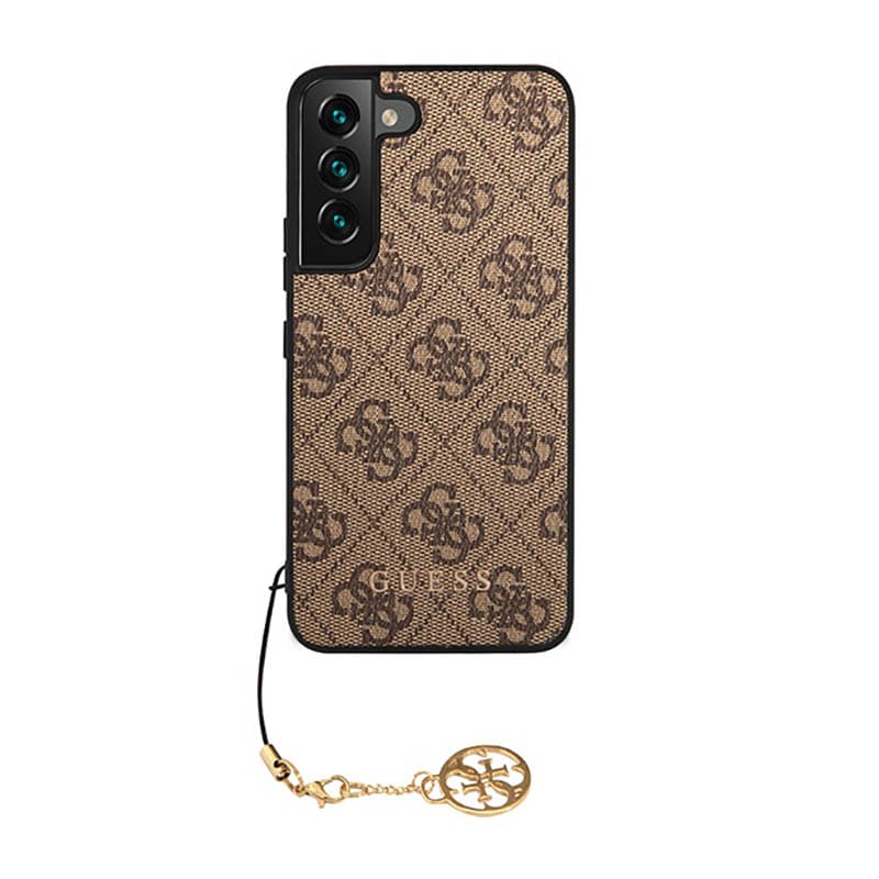 Guess 4G Charms Collection - Case for Samsung Galaxy S23 (Brown) 3