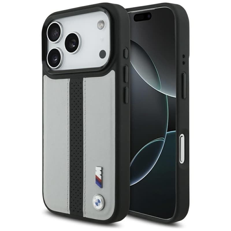 BMW M Perforated Stripe Logo MagSafe - iPhone 17 Pro Case (Gray) 1