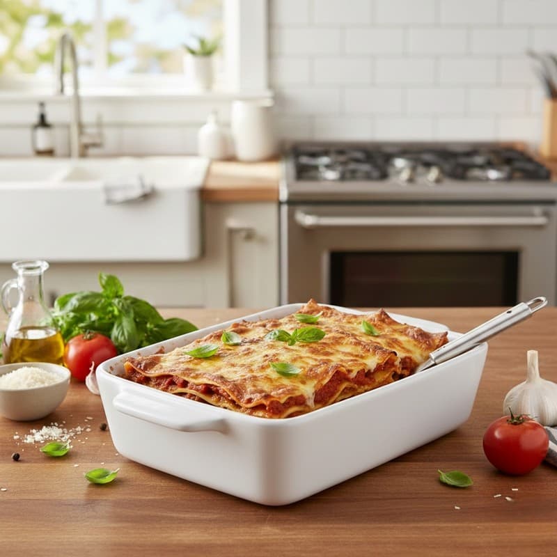Alpina - Ceramic rectangular ovenproof dish 21.8x13.2x5 cm (white) 3