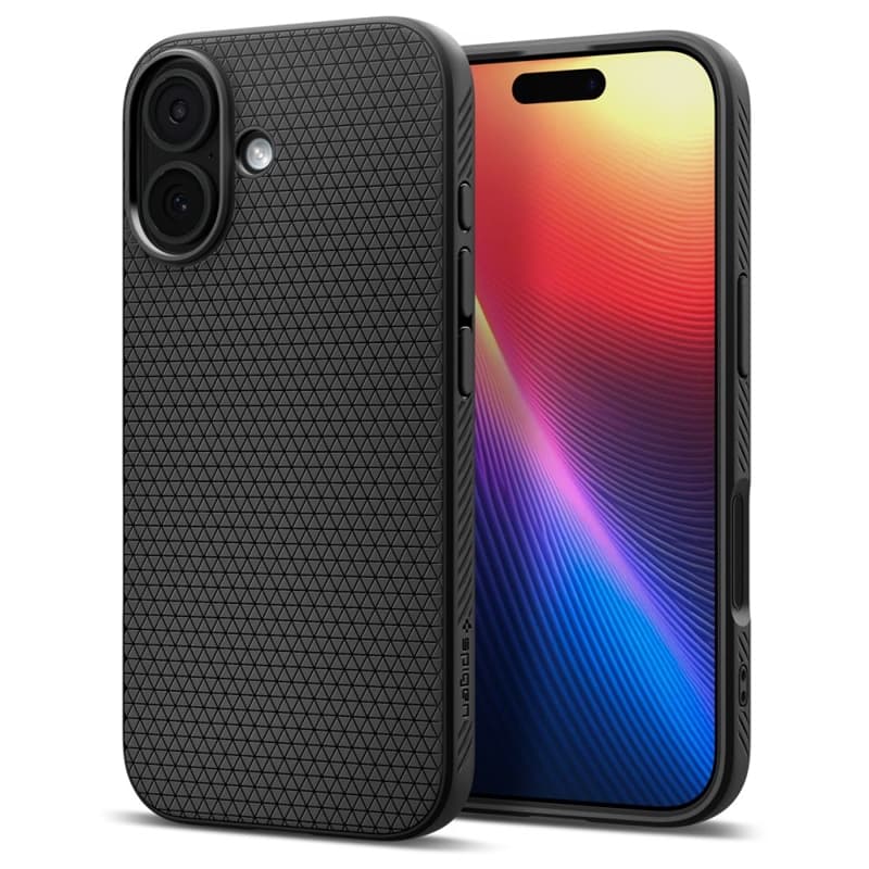 Spigen Liquid Air - Case for iPhone 17 (Matte Black)   1