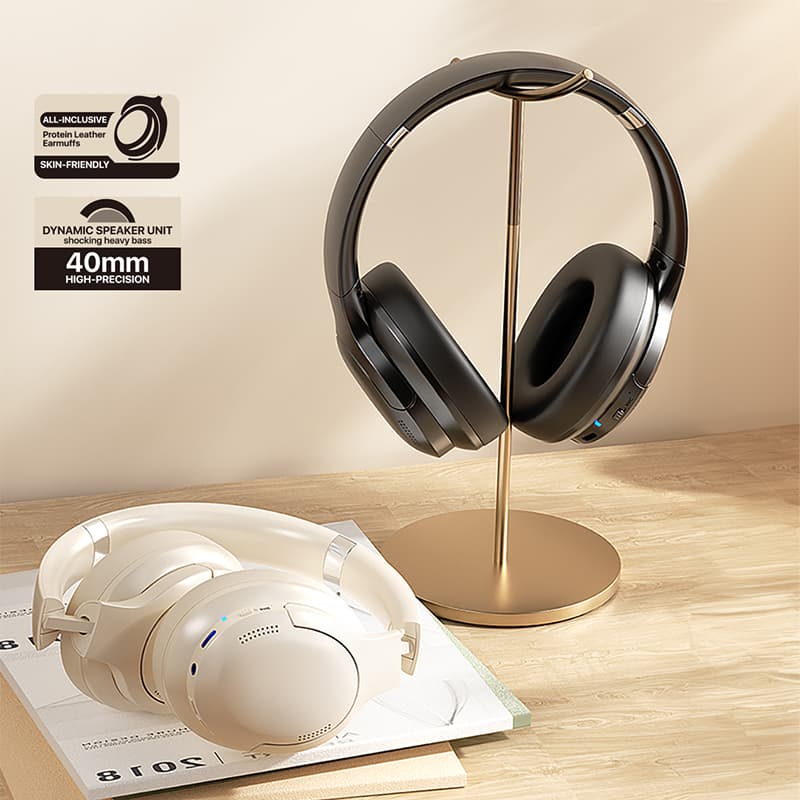 WEKOME M11 Enjoyer Series - Wireless Over-Ear Bluetooth V5.3 ANC Headphones (White) 3