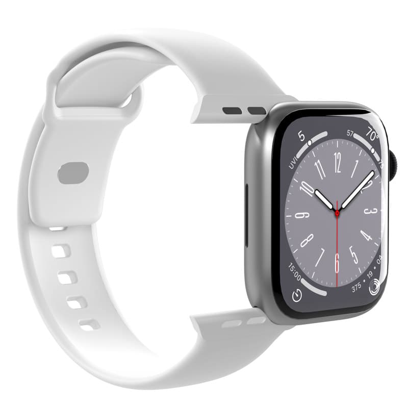 PURO ICON - Elastic strap for Apple Watch 44/45/46/49 mm (S/M & M/L) (White) 3