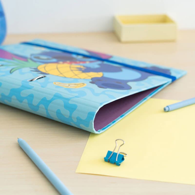 Disney Stitch - A4 binder from the Tropical collection (2 rings, elastic band) 5