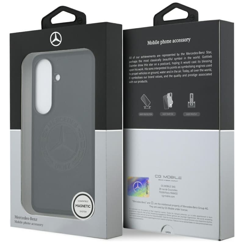 Mercedes Vintage Logo MagSafe - Samsung Galaxy S26 Case (Black) 8