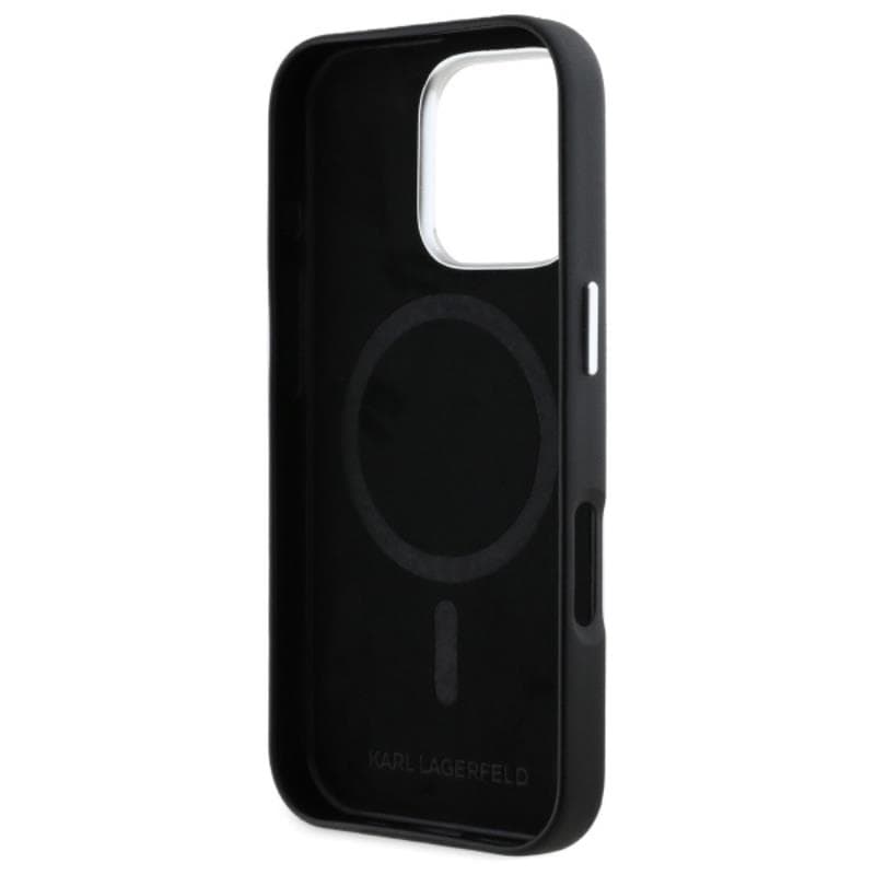 Karl Lagerfeld FW Metal Plate MagSafe - Case for iPhone 16 Pro (black) 7