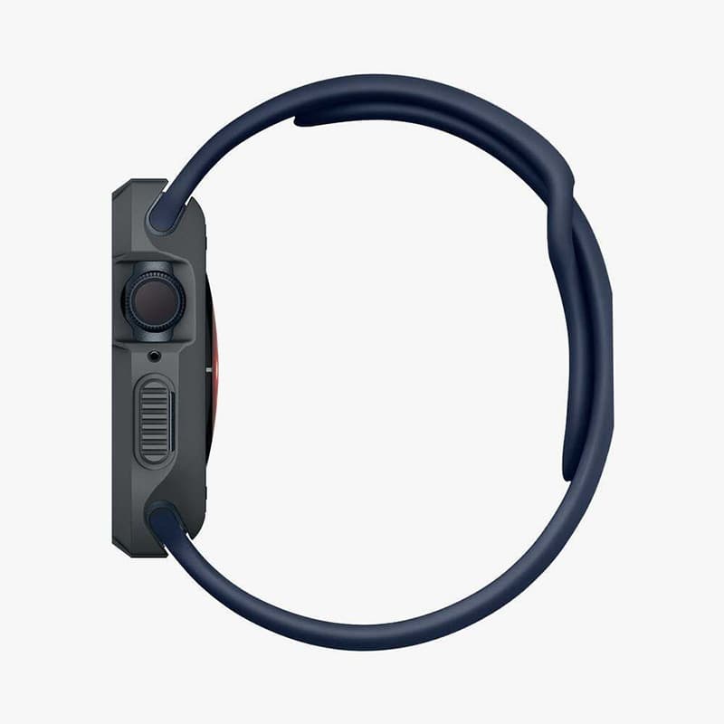 Spigen Rugged Armor - Case for Apple Watch 4/5/6/7/8/9/SE 44/45 mm (Dark Grey) 2