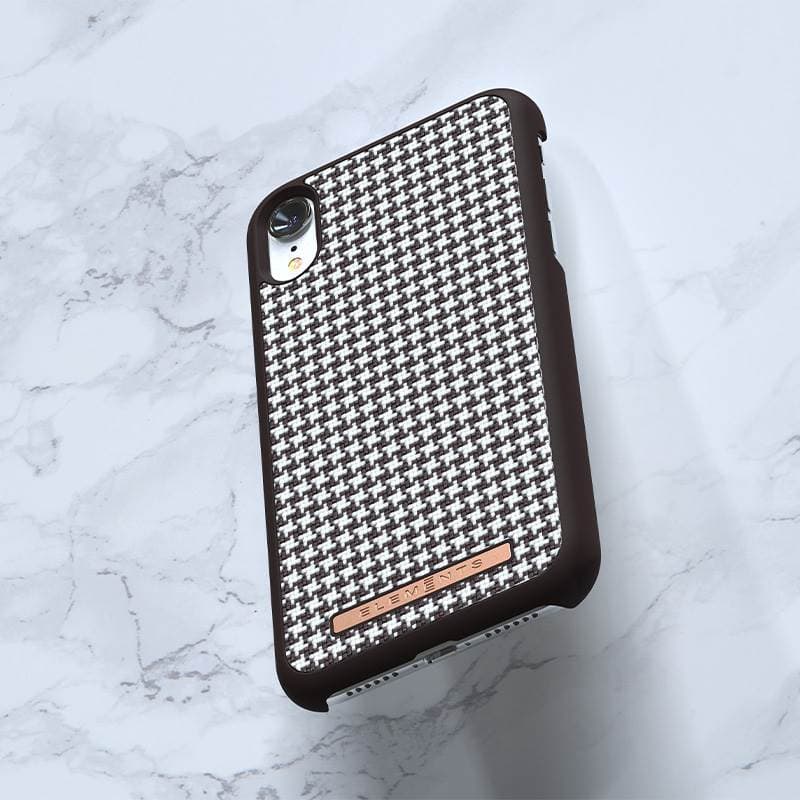 Nordic Elements Saeson Idun - Case for iPhone XR (Dark Brown Pattern 2) 2