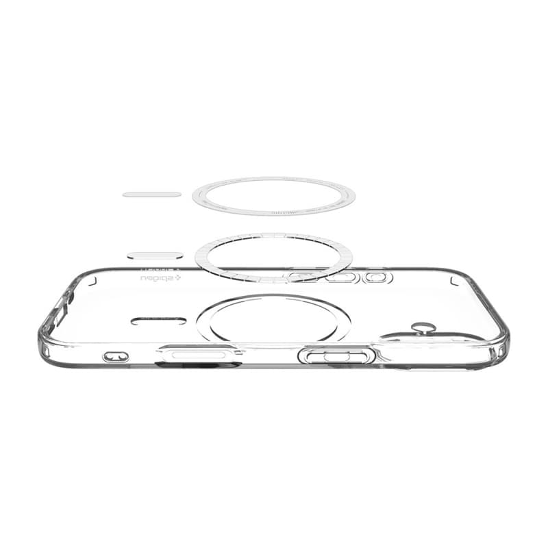 Spigen Liquid Crystal Mag MagSafe - Case for iPhone 17 (Clear/White) 5