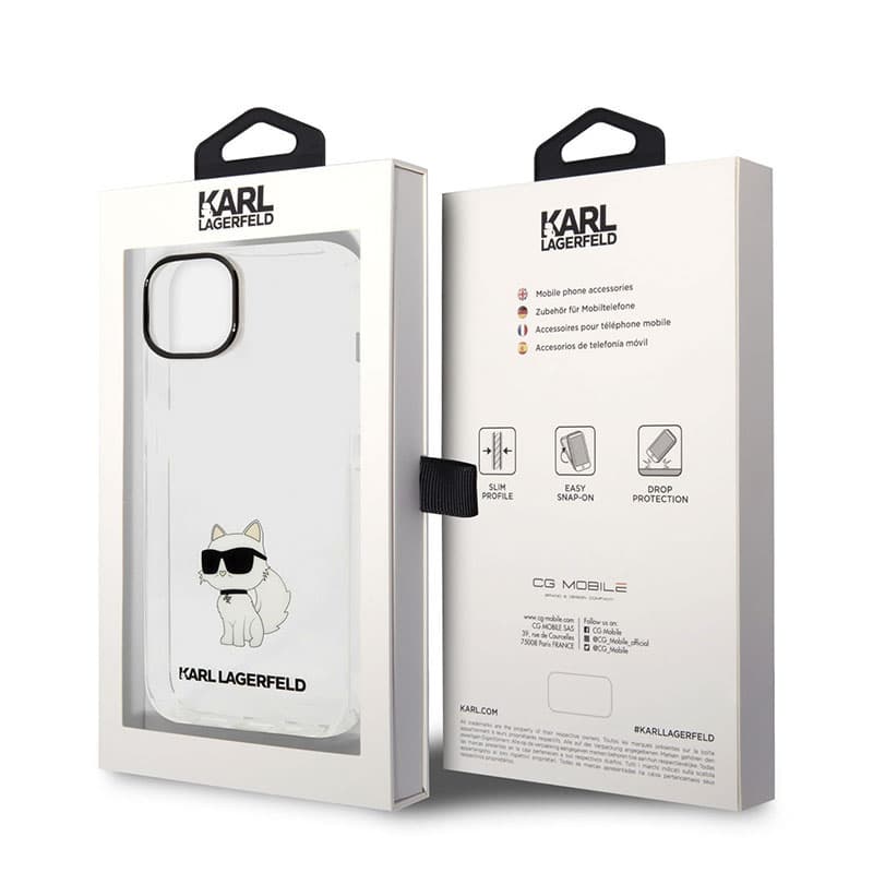 Karl Lagerfeld IML NFT Choupette - Case for iPhone 14 Plus (Clear) 6