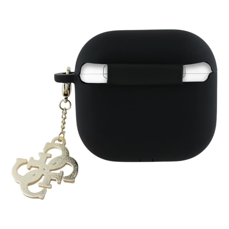 Guess Silicone 4G Charm - AirPods 4 Case (black) 2