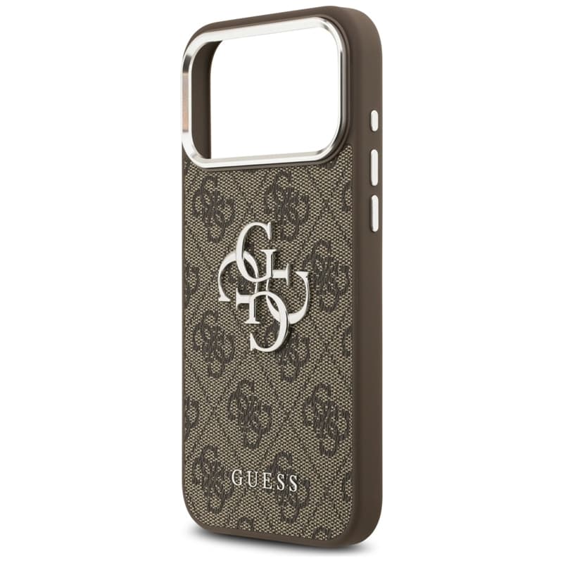 Guess 4G Big 4G Classic Logo - Case iPhone 17 Pro Max (Brown / Silver) 6