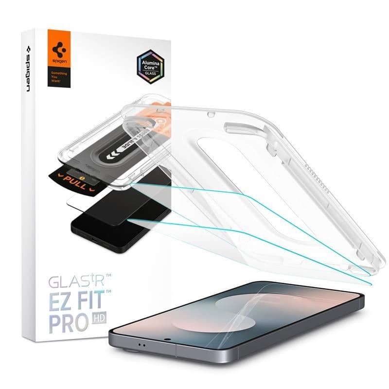 Spigen GLAS.TR EZ Fit Pro 2-Pack - Tempered Glass for Samsung Galaxy S25 FE 1