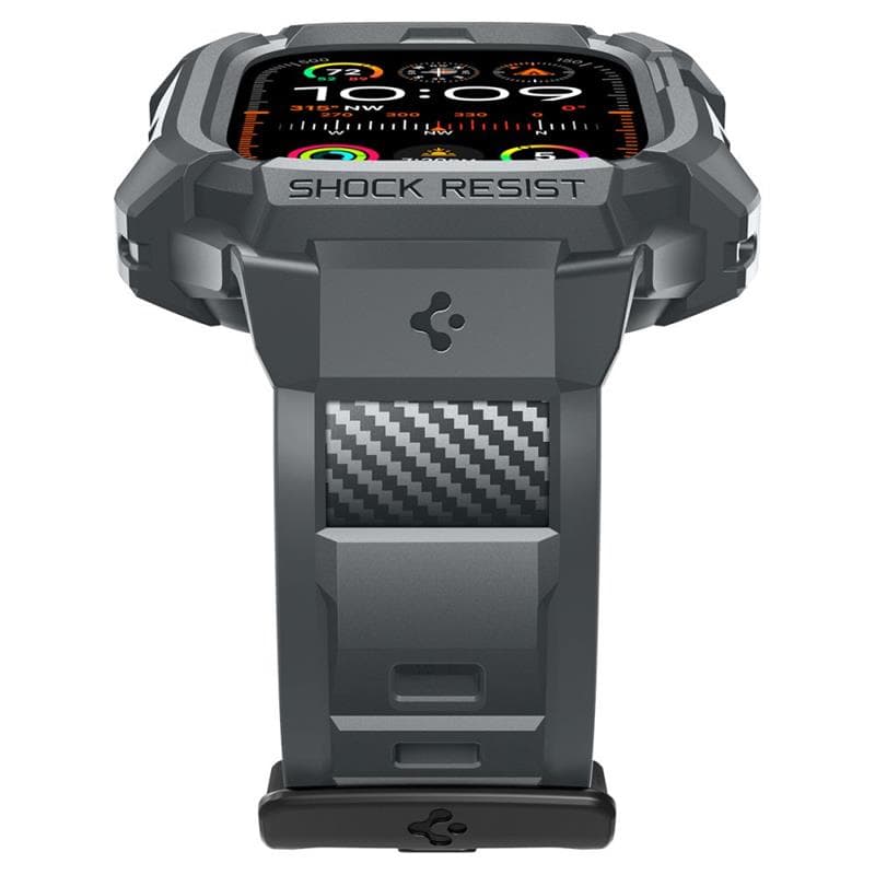 Spigen Rugged Armor Pro - Strap with case for Apple Watch Ultra 49 mm (Dark Grey) 4