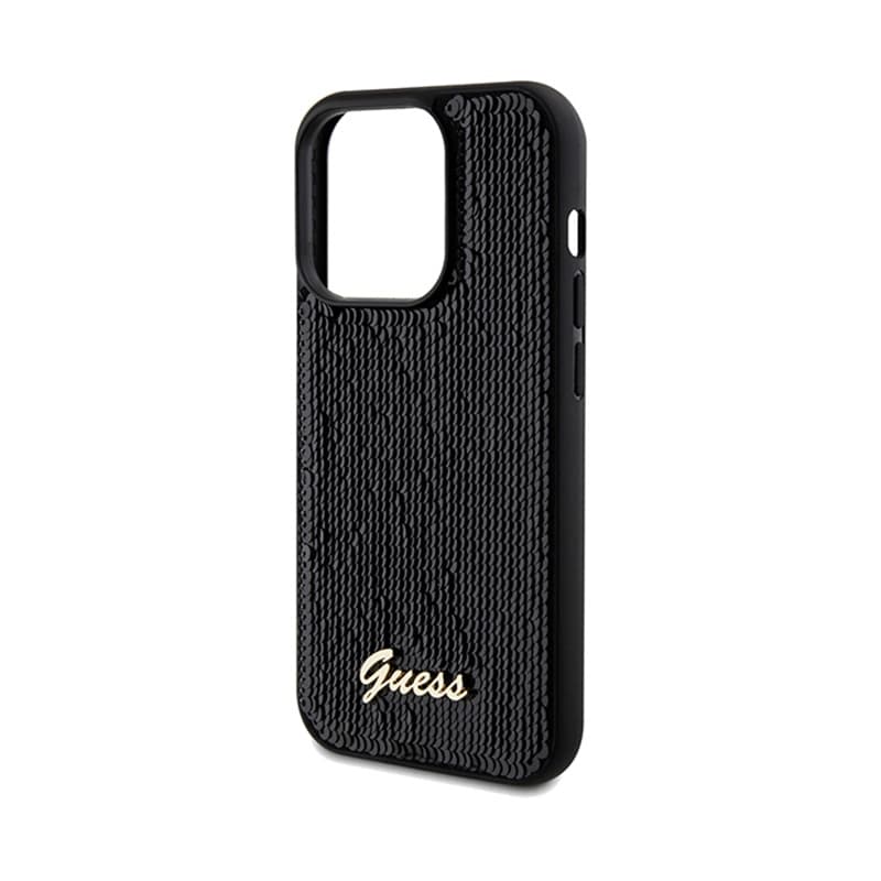 Guess Sequin Script Metal - iPhone 14 Pro Max Case (black) 6