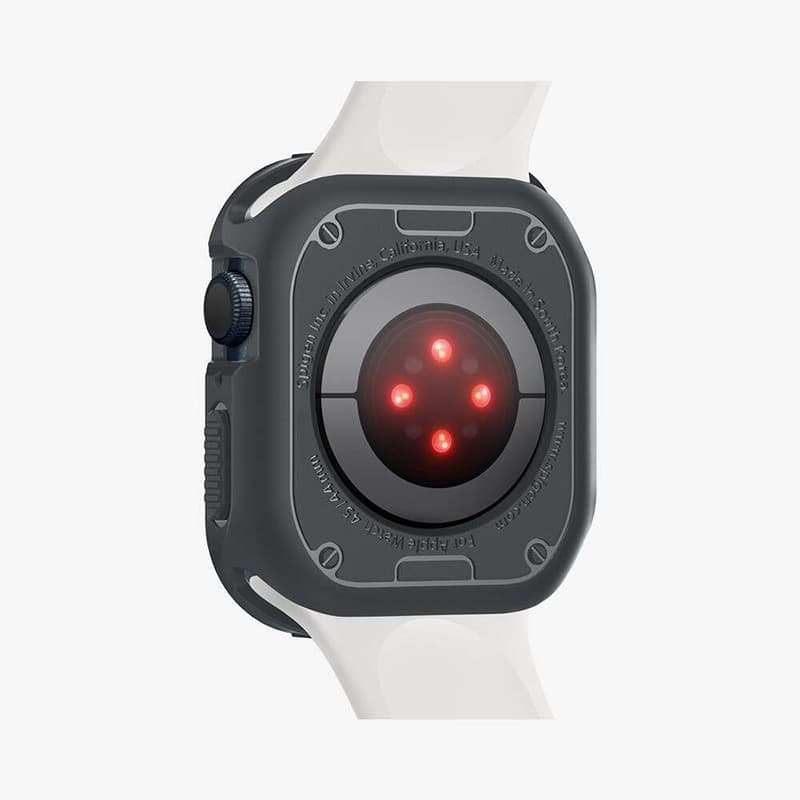Spigen Rugged Armor - Case for Apple Watch 4/5/6/7/8/9/SE 44/45 mm (Dark Grey) 3