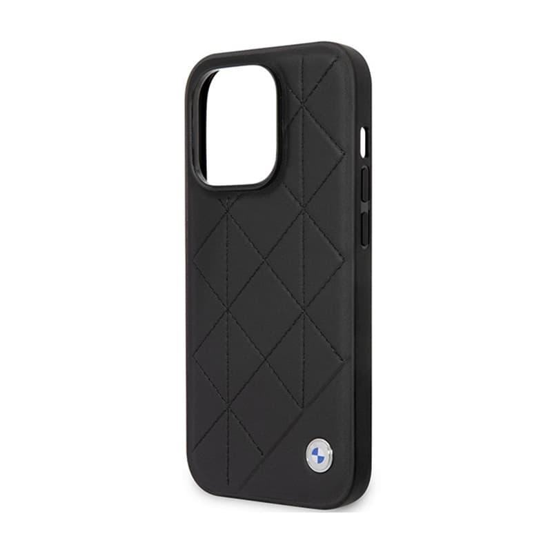 BMW Leather Quilted - Case for iPhone 14 Pro (black) 6
