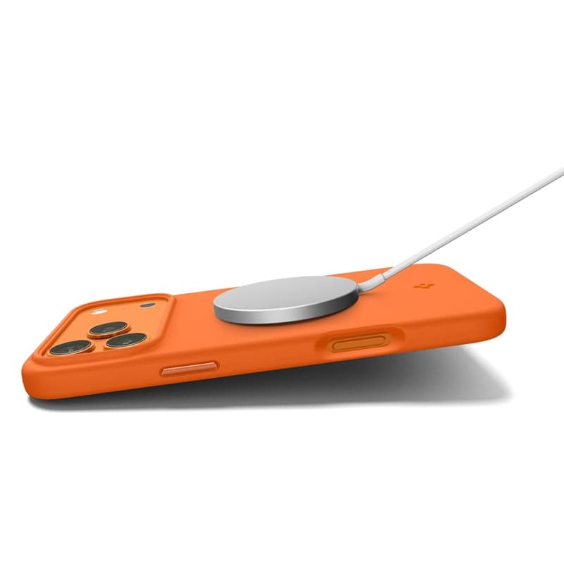 Spigen Silicone Fit Mag MagSafe - Case for iPhone 17 Pro (Cosmic Orange) 7