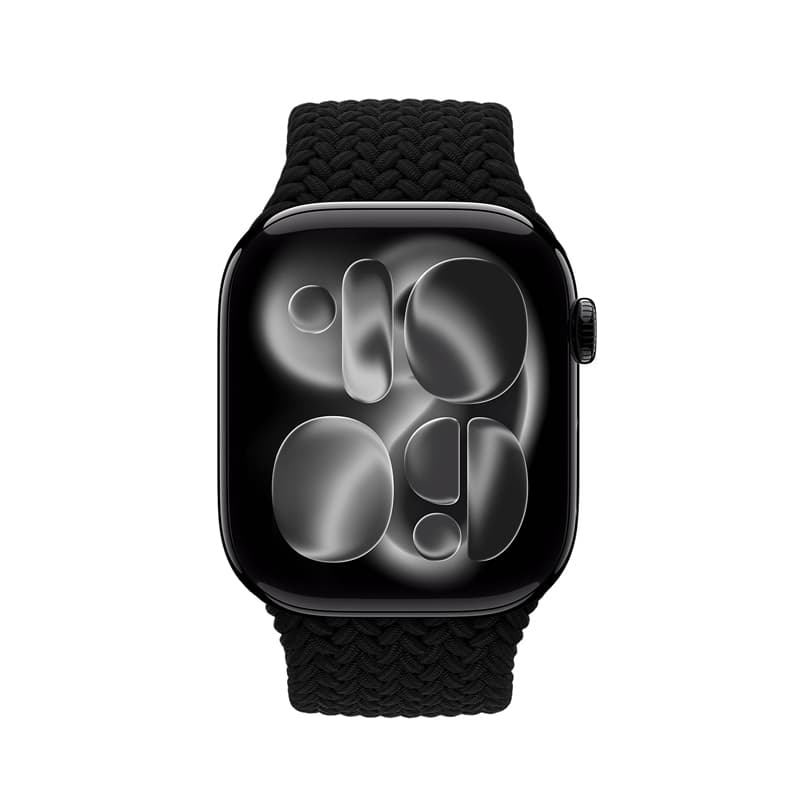 Crong Wave Band - Braided strap for Apple Watch 38/40/41/42 mm (black) 2