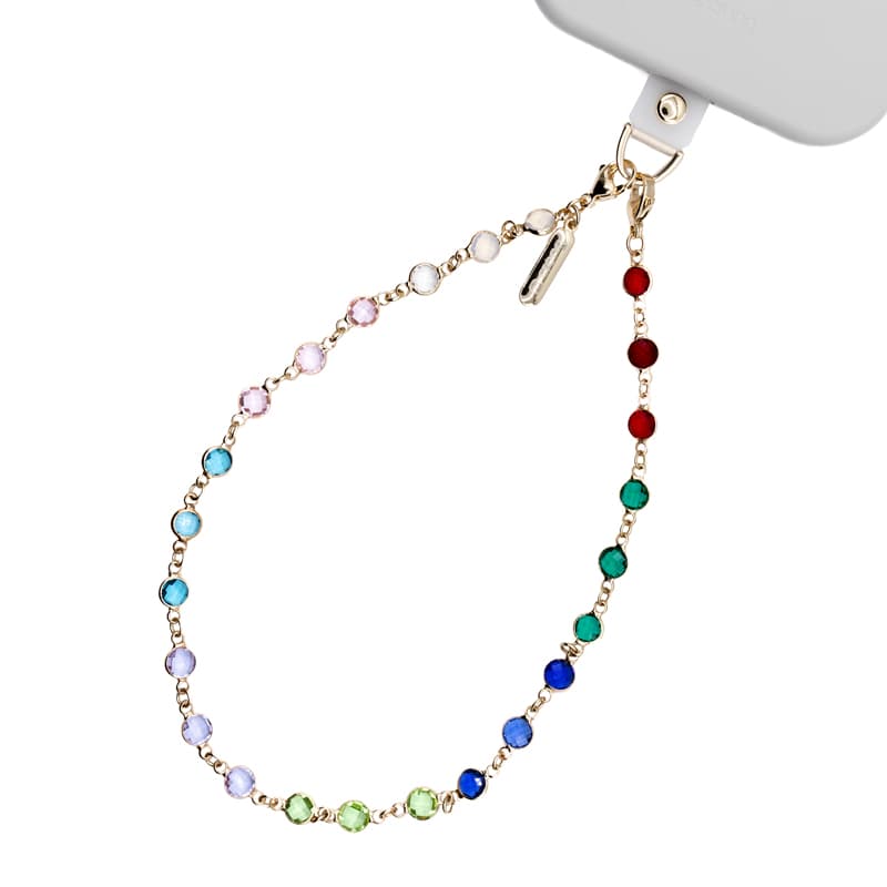 Crong Phone Charm - Lanyard Phone Pendant (Rainbow Gems) 1