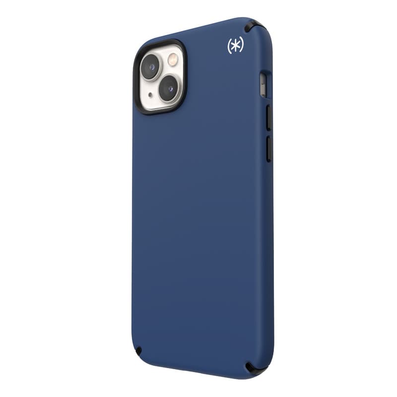 Speck Presidio2 Pro - Antibacterial iPhone 15 Plus / 14 Plus Case (Coastal Blue / Black / White) 1