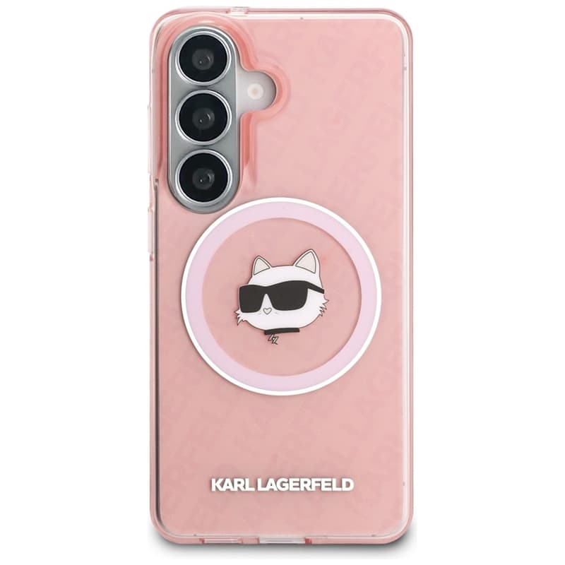 Karl Lagerfeld IML Repeated Choupette MagSafe - Samsung Galaxy S26 Case (Pink) 3