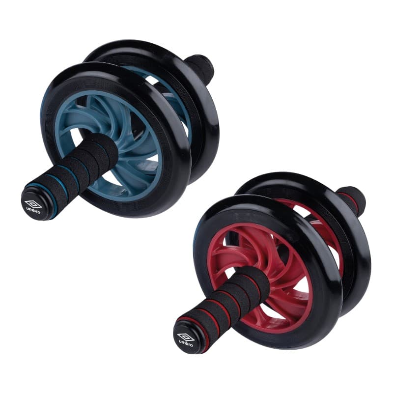 Umbro - Dual-wheel ab roller with mat (Blue) 6