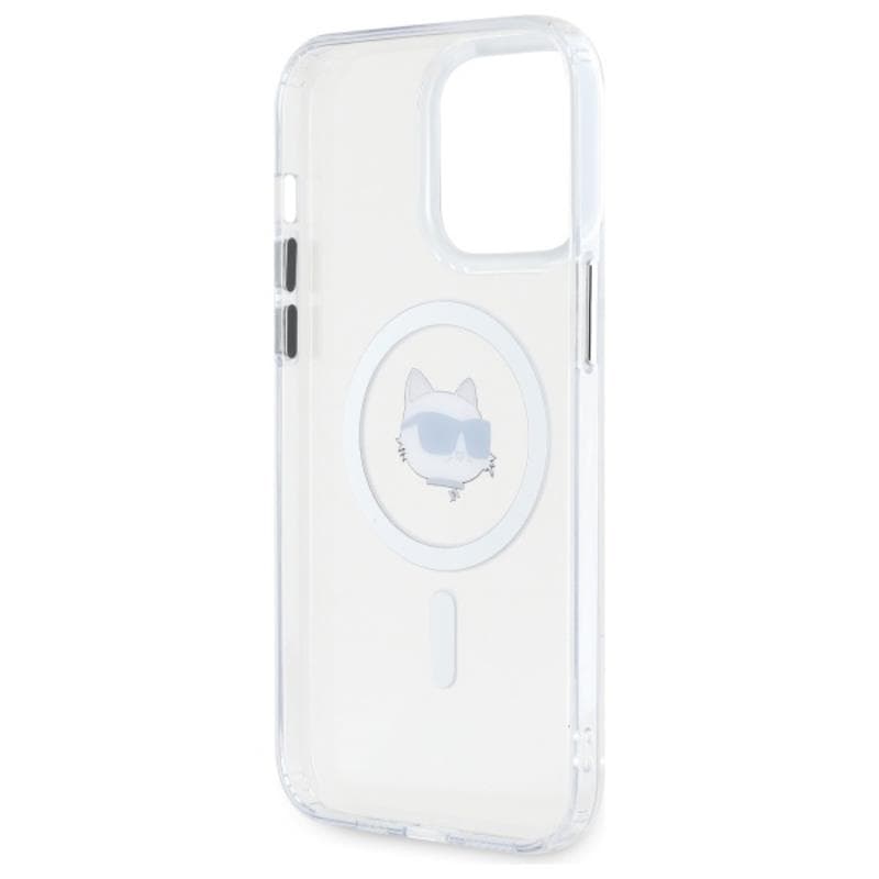Karl Lagerfeld IML Metal Choupette Head MagSafe - Case for iPhone 13 Pro Max (White) 7