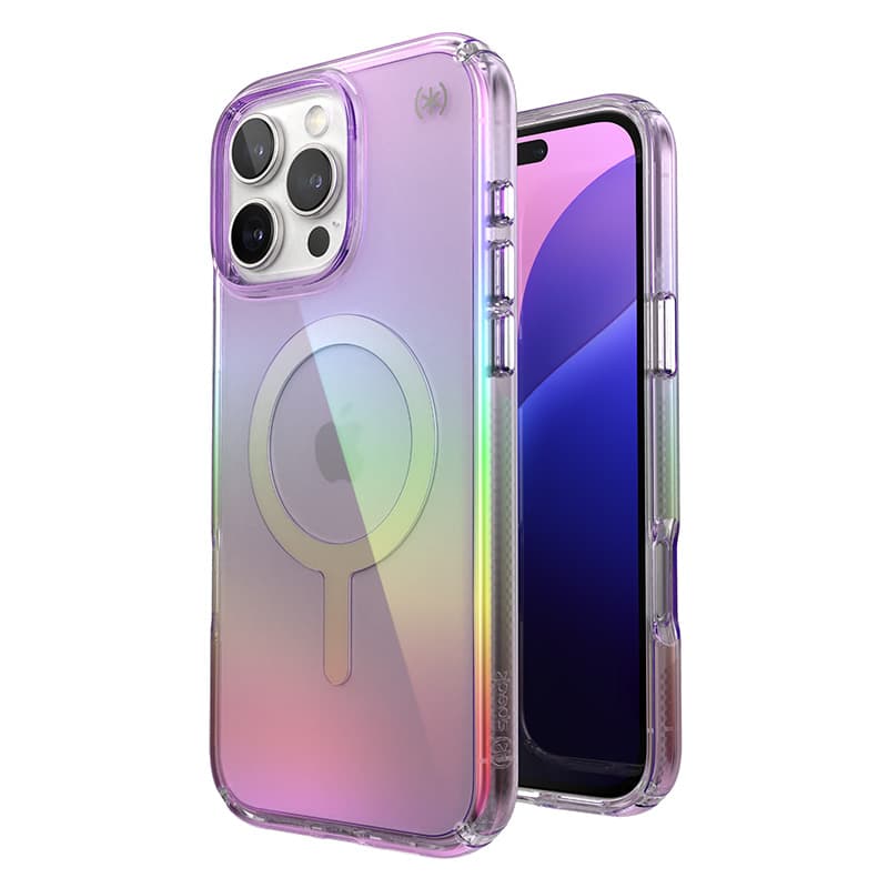 Speck Presidio2 Lux MagSafe - iPhone 16 Pro Max Case (Amazing Purple / Clear) 1