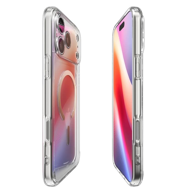 Spigen Ultra Hybrid Mag MagSafe - Case for iPhone 17 Pro (Clear/Gold) 6