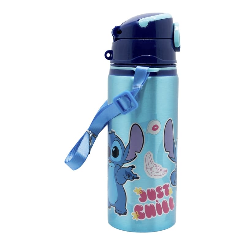 Disney Stitch - Aluminum Water Bottle with Straw and Strap 730 ml 3