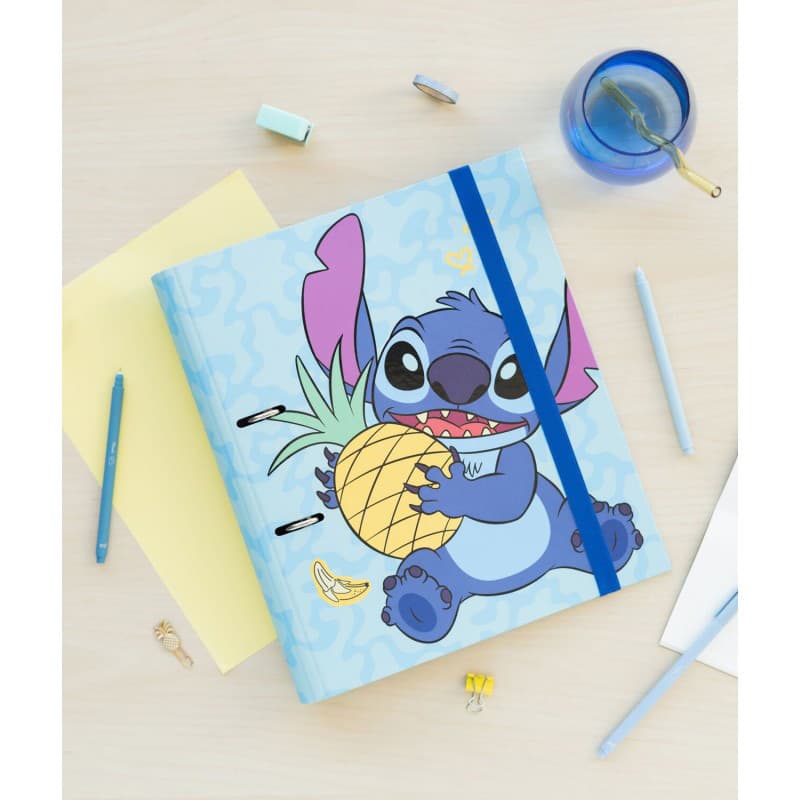 Disney Stitch - A4 binder from the Tropical collection (2 rings, elastic band) 7
