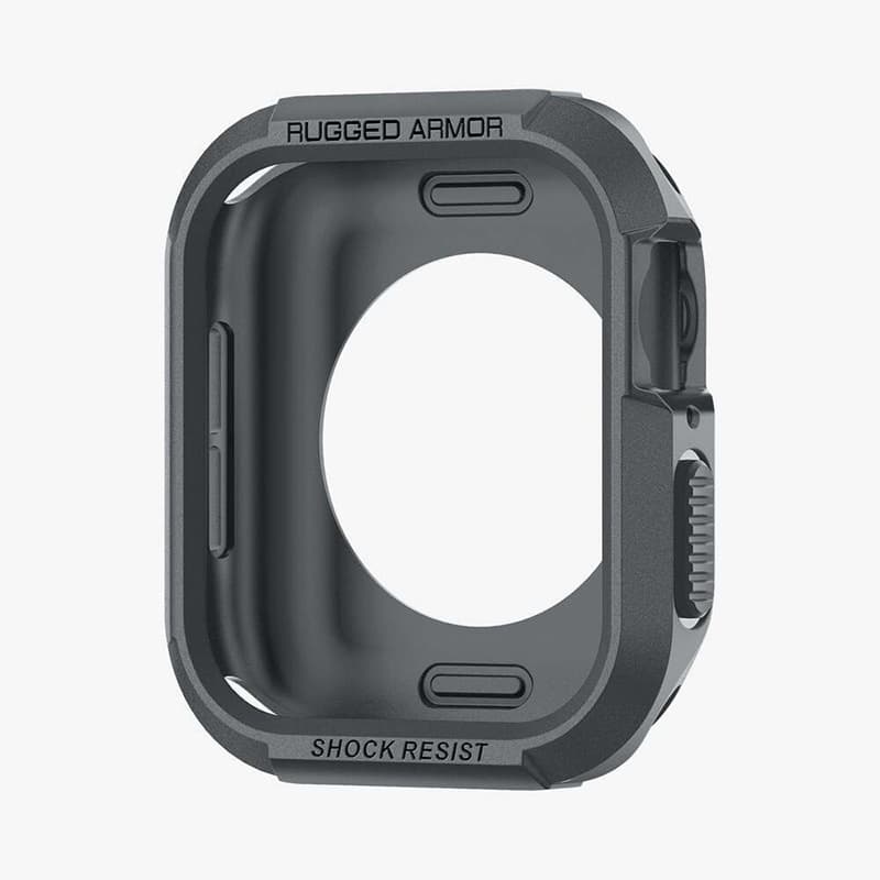 Spigen Rugged Armor - Case for Apple Watch 4/5/6/7/8/9/SE 44/45 mm (Dark Grey) 4