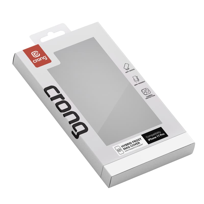 Crong Hybrid Frost MAG Cover - MagSafe iPhone 17 Pro Case (Black) 5