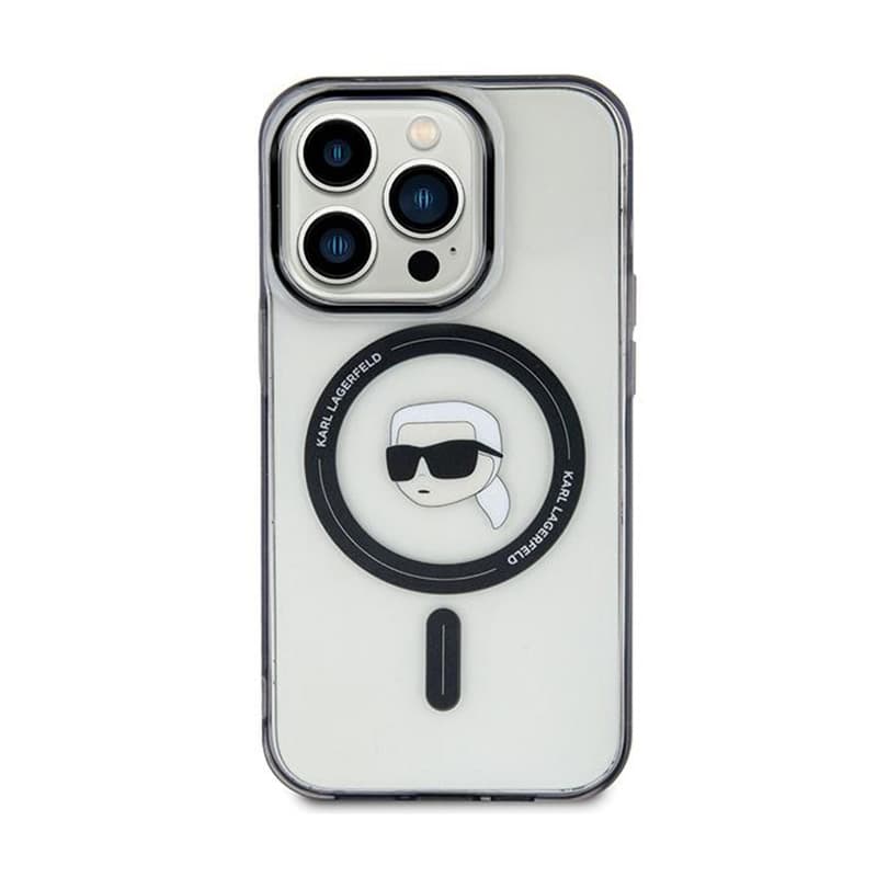 Karl Lagerfeld IML Karl Head MagSafe - iPhone 15 Case (Transparent) 1