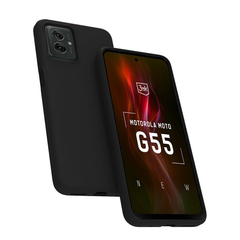 3mk Matt Case - Case for Motorola Moto G55 5G (Black) 3