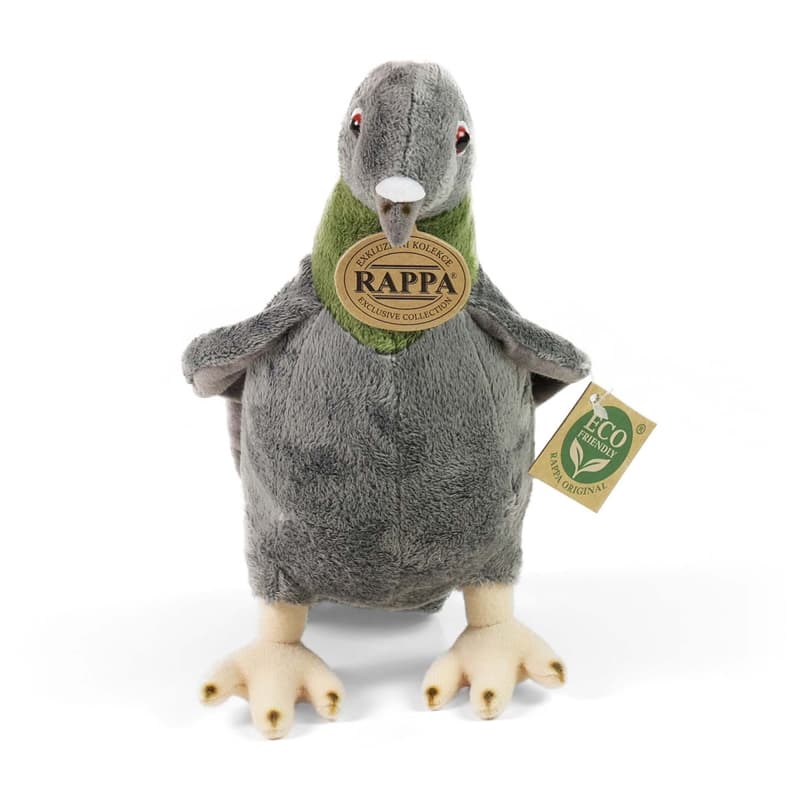 Rappa - Plush Realistic Toy Pigeon 23 cm Eco-Friendly 2
