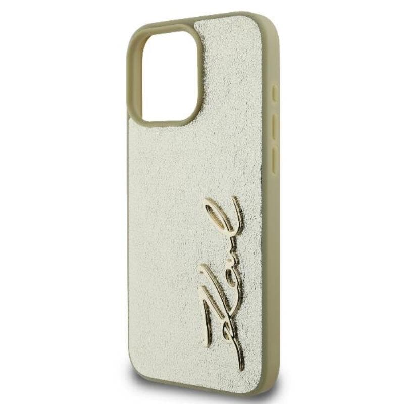 Karl Lagerfeld Metal Signature - Case for iPhone 16 Pro (gold) 6