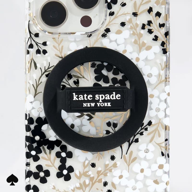 Kate Spade New York Magnetic Loop Grip - MagSafe Finger Holder (Black) 2