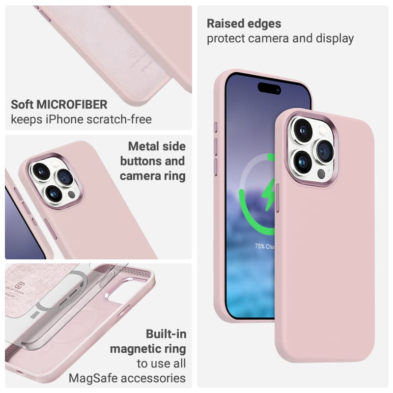 Crong Color Cover LUX Magnetic - iPhone 15 Pro Max MagSafe Case (Navy Blue) 8