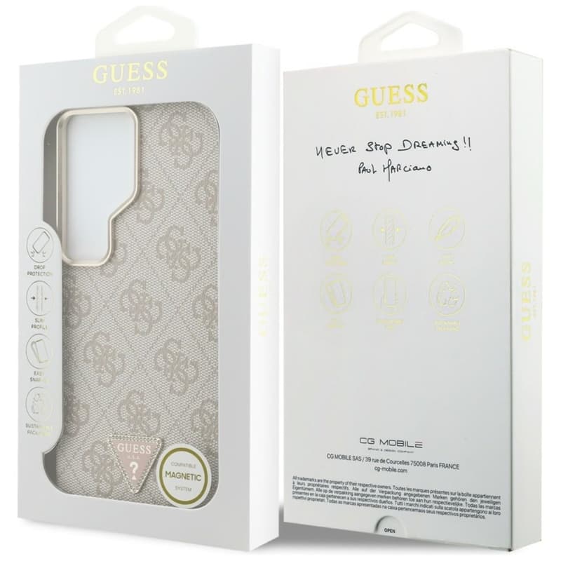 Guess 4G Triangle Logo MagSafe - Samsung Galaxy S26 Ultra Case (Pink) 8