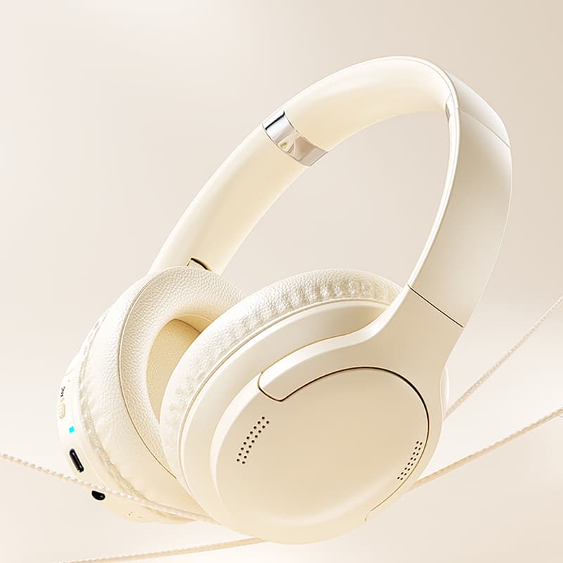 WEKOME M11 Enjoyer Series - Wireless Over-Ear Bluetooth V5.3 ANC Headphones (White) 6